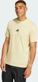 adidas Essentials Small Logo Single Jersey T-Shirt kurzarm powder yellow/black (Herren)