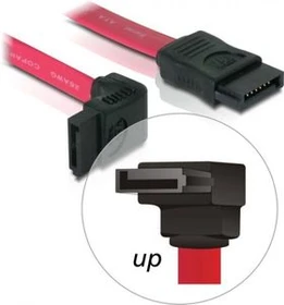 DeLOCK SATA Kabel rot 0.2m, oben/gerade (84354)