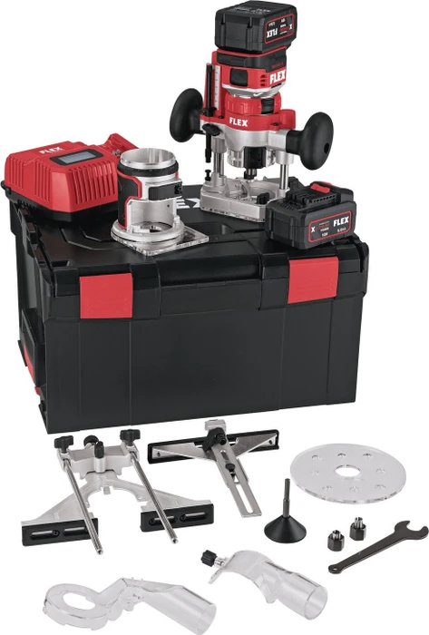 Flex CER 18.0-EC/5.0 Set Akku-Oberfräse inkl. L-Boxx + 2 Akkus 5.0Ah
