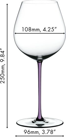 Riedel Fatto A Mano Pinot Noir Rotweinglas opalviolett