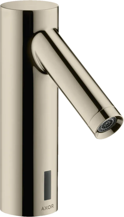 Hansgrohe AXOR Starck Elektronik-Waschtischmischer mit Temperaturvoreinstellung Batteriebetrieb polished nickel