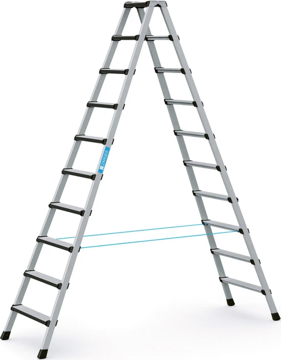 Zarges Comfortstep B Alu 2-tlg. Stehleiter, 2x 10 Stufen