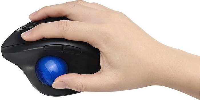 Mod-it ZX8272 Kabellose Trackball-Maus mit 7 Tasten, Bluetooth