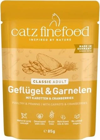 Catz finefood Classic No.17 Geflügel und Garnelen, 1.36kg (16x 85g)