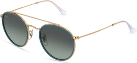 Ray-Ban RB3647N Round Double Bridge 51mm legend gold-gold/green
