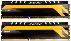 Avexir Core Series MPower Edition LED blau UDIMM 8GB Kit, DDR3-1600, CL9-9-9-24