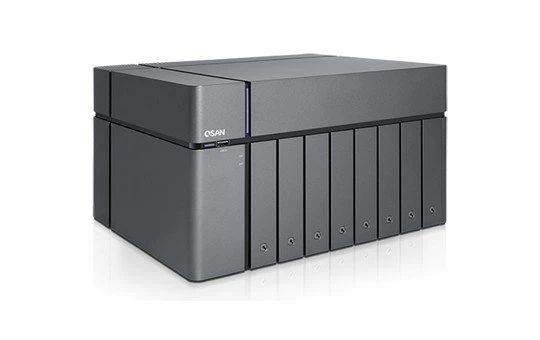 Qsan XCubeNAS XN8008T, 8GB RAM, 4x RJ-45 1000Base-T, 5x USB-A 3.0