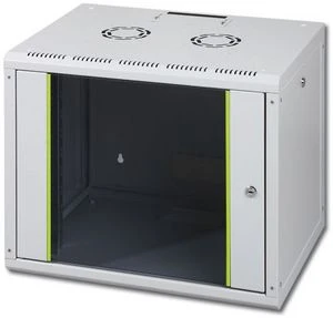 Digitus Professional Unique Serie Wandschrank 9HE, Sicherheitsglastür, IP2X, grau, 600mm tief