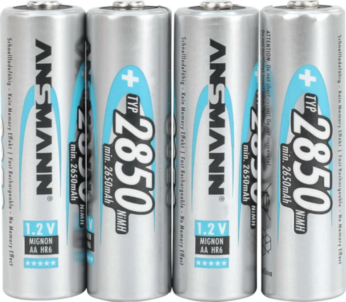 Ansmann NiMH Akku Mignon AA Typ 2850, 4er-Pack