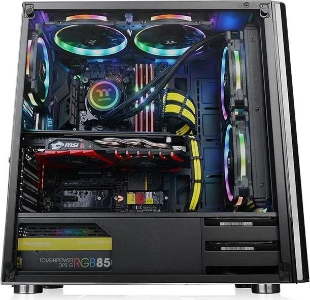 Thermaltake V200 TG, schwarz, Glasfenster