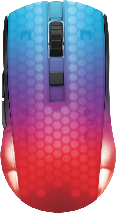 Deltaco DM320 Wireless RGB Lightweight Gaming Mouse schwarz/transluzent, USB