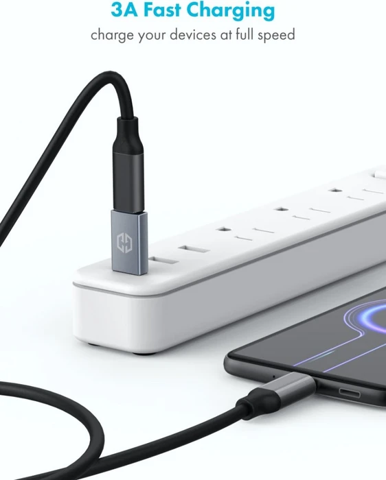 Graugear G-AD-CTA-10G, USB-C Adapter, USB 3.1, 10Gb/s, USB-C 3.1 [Buchse] auf USB-A 3.1 [Stecker], Adapter, schwarz