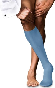 Falke No. 6 Finest Merino & Silk Socken airy blue (Herren)