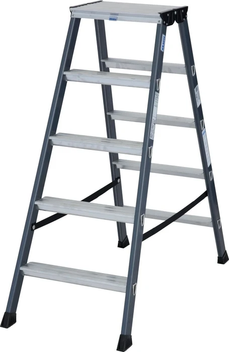 Krause Sepro D Alu 2-tlg. Stehleiter, 2x 5 Stufen