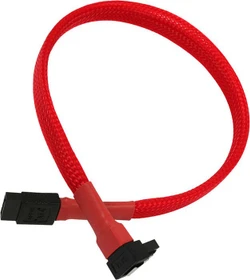 Nanoxia SATA 6Gb/s Kabel rot 0.3m gewinkelt mit Arretierung