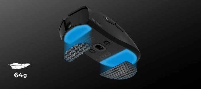 Genesis Zircon 880 Pro 8K/8K Wireless Gaming Mouse schwarz, USB/Bluetooth