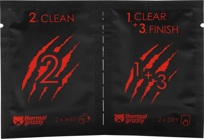 Thermal Grizzly Cleaning Wipes, 10 Stück