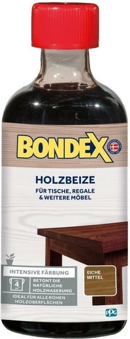 Bondex Holzbeize innen eiche mittel, 250ml