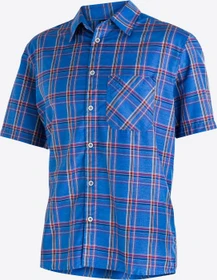 Maier Sports Mauro Hemd kurzarm ombre blue/blue check (Herren)