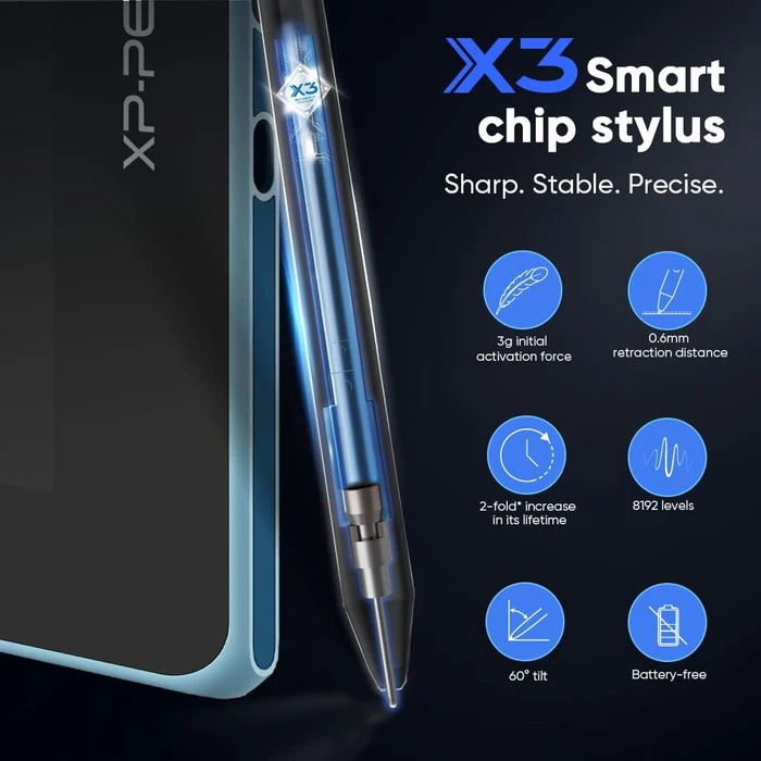 XP-Pen Artist 16 (2. Generation), blau