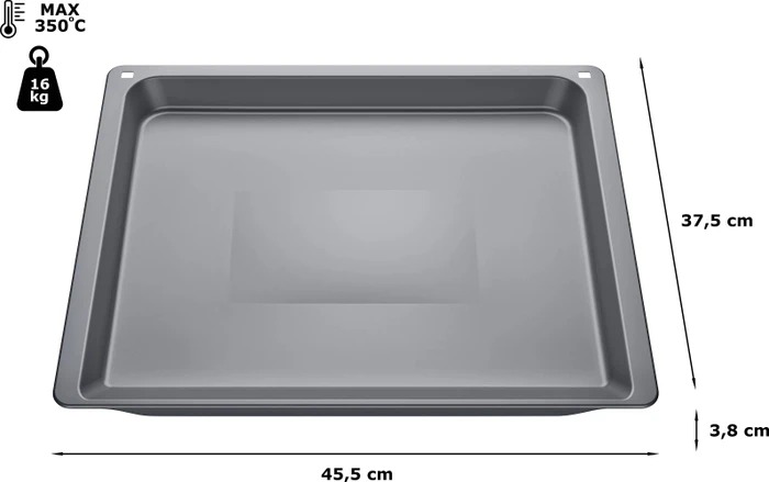 BSH Hausgeräte Universalpfanne 38x455x375mm grau