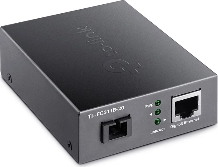 TP-Link Gigabit WDM Media Converter, RJ-45, SC-Simplex SM 20km