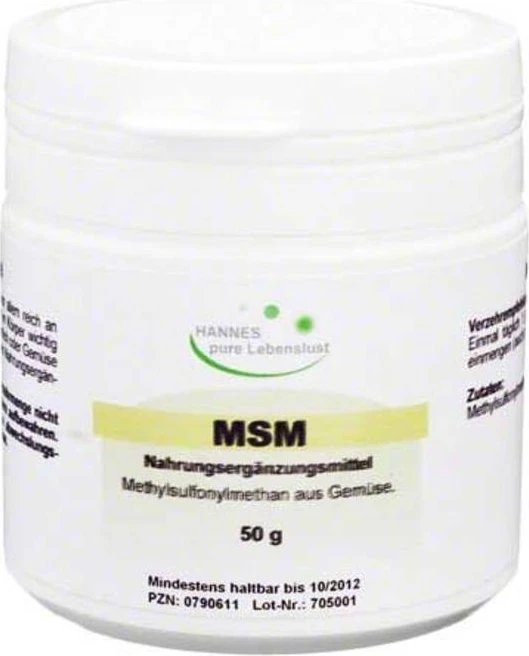 Hannes pure Lebenslust MSM Pulver, 50g
