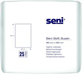 Seni Soft Super Bettschutzeinlage, 60x90cm, 50 Stück
