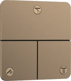 Hansgrohe ShowerSelect Comfort Q Ventil Unterputz für 3 Verbraucher brushed bronze
