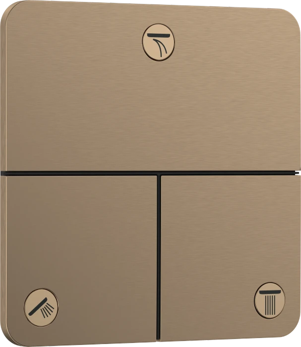 Hansgrohe ShowerSelect Comfort Q Ventil Unterputz für 3 Verbraucher brushed bronze