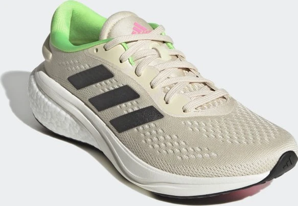 adidas Supernova 2 ecru tint/night metallic/solar green (Damen)