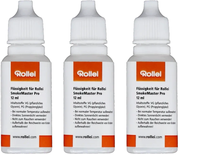 Rollei Ersatz-Flüssigkeit (3er-Set) für SmokeMaster Pro