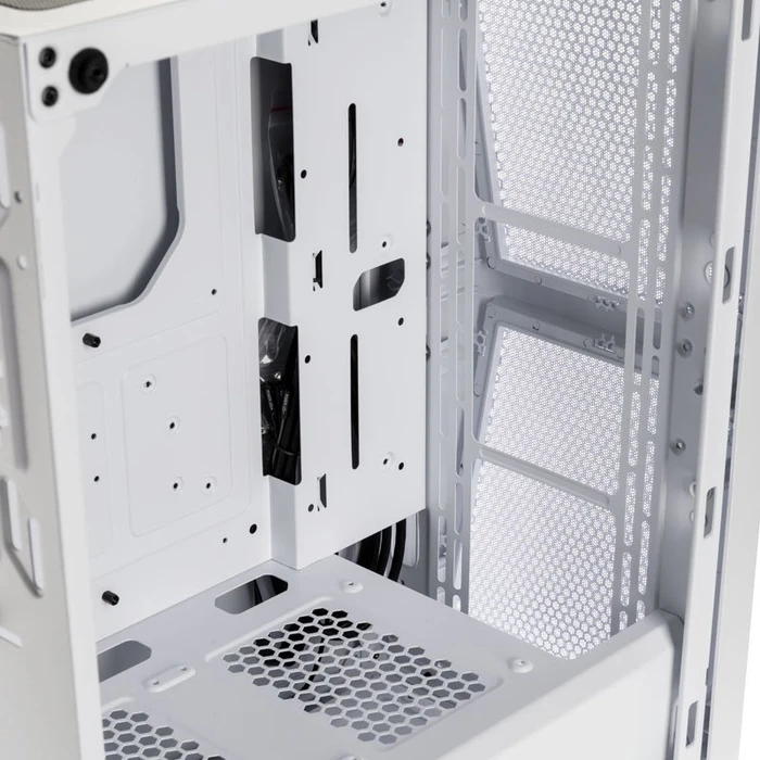 Raijintek Silenos MS, weiß, Glasfenster