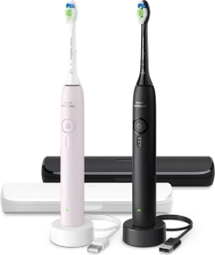 Philips HX4072/42 Sonicare 3100 schwarz/hellrosa + 2. Handstück