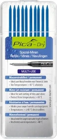 Pica-Marker Dry Set wasserstrahlfest Bleistiftmine 2.8mm blau, 10er-Pack