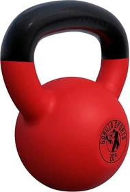 Gorilla Sports Red Rubber Kettlebell Hantel 20kg