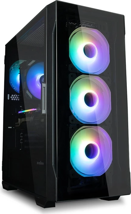 Zalman i3 Neo TG, schwarz, Glasfenster