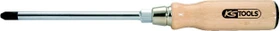 KS Tools ERGOTORQUE WOOD Pozidriv Schraubendreher, PZ1x80mm