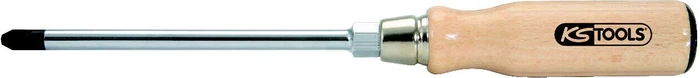 KS Tools ERGOTORQUE WOOD Pozidriv Schraubendreher, PZ1x80mm