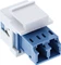 InLine Keystone Modul Fiber LC-Duplex/LC-Duplex Buchse, blau Vorschaubild