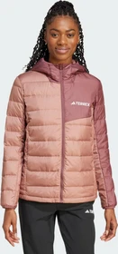 adidas Terrex Multi Light Hooded Daunen Jacke warm clay/burgundy (Damen)