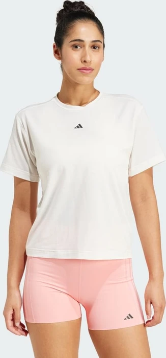 adidas Power Back-Cutout 3-Streifen Funktionsshirt kurzarm chalk white (Damen)