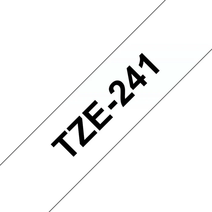 Brother TZe-241 Beschriftungsband, 18mm, schwarz/weiß