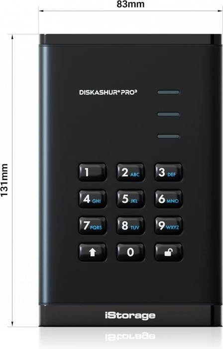 iStorage diskAshur Pro3, 2TB, USB-C 3.0