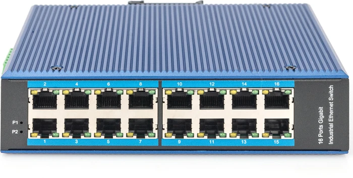 Digitus Professional DN-65 Industrial Railmount Gigabit Switch, 16x RJ-45