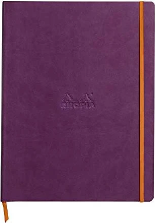 Rhodia Boutique Cahier, A4+, liniert, Softcover, violett, 80 Blatt