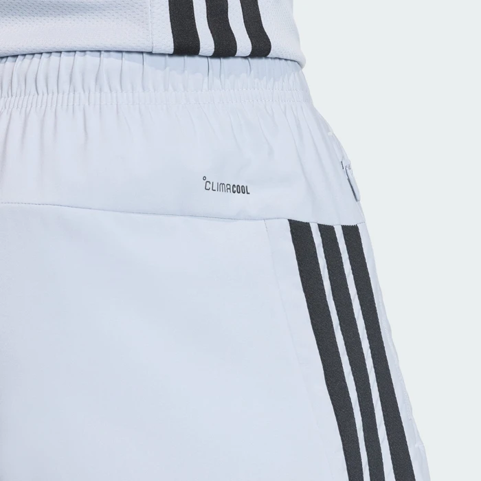 adidas Workout Essentials Base 3 Stripes Hose kurz halo silver/black (Herren)