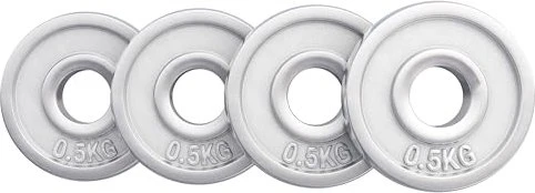 Gorilla Sports Chrom Hantelscheibe 4x 0.5kg