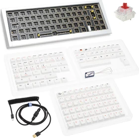 Ducky Outlaw 65 Barebone Gaming-Tastatur, silber, ISO