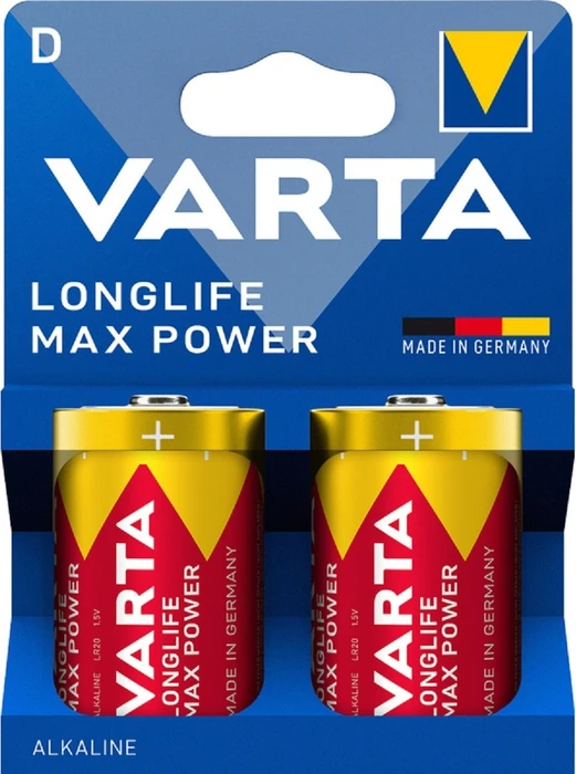 Varta Longlife Max Power Mono D, 2er-Pack